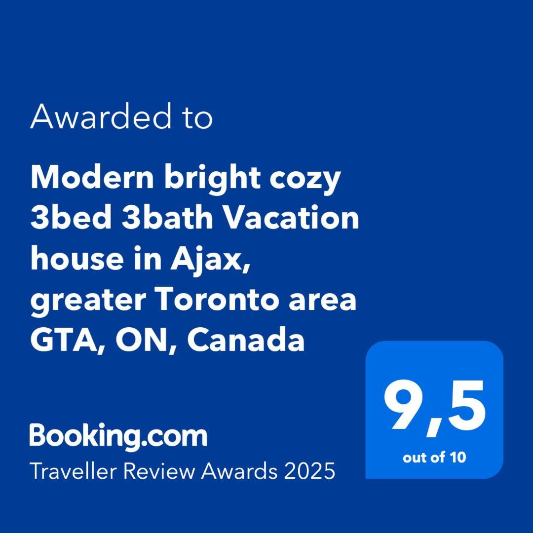 Modern Bright Cozy 3Bed 3Bath Vacation House In Ajax, Greater Toronto Area Gta, On, Canada Exteriör bild